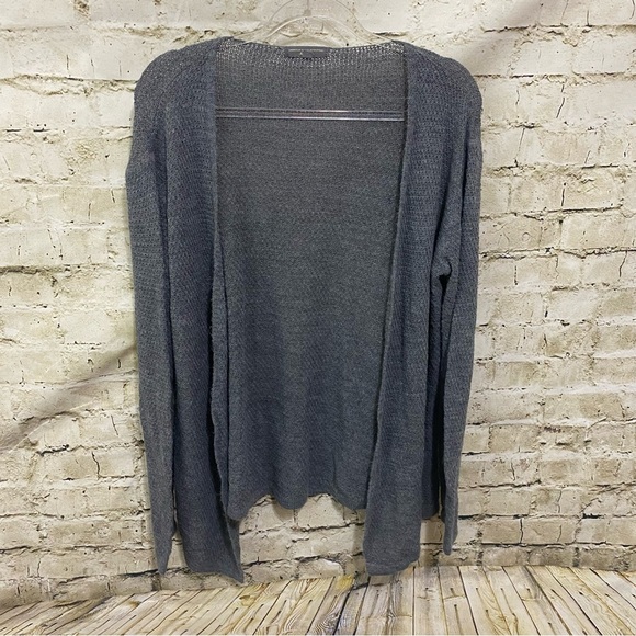 American Eagle Gray Knit Made In Italy Cardigan Sweater - Picture 1 of 5
